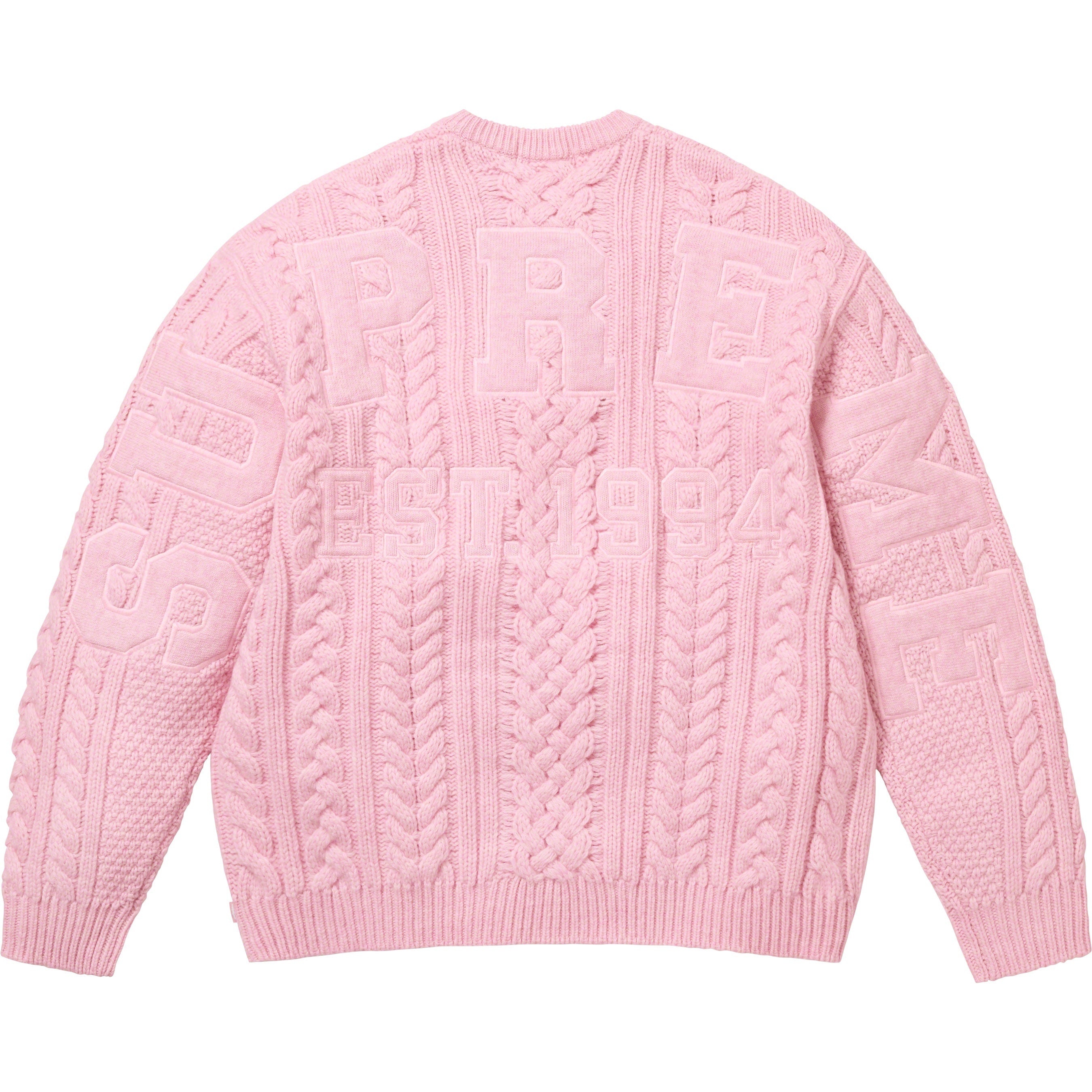 Appliqué Cable Knit Sweater view 3